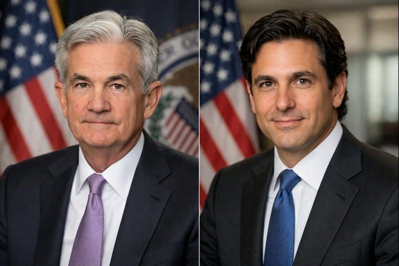 Jerome Powell and Kevin Warsh Federal Reserve Chair transition FOMC January 2026
